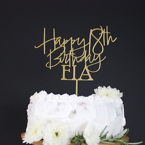 18th Birthday Cake Topper Personalised Cake Topper Custom made Age