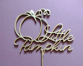 Little Pumpkin Cake Topper, Baby Shower Party Cake, 3D Printed Cake Topper, Autumn Baby, Halloween Baby, Custom-Made Toppers