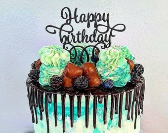 3D Printed Happy Birthday Cake Topper: Reusable PLA Decor