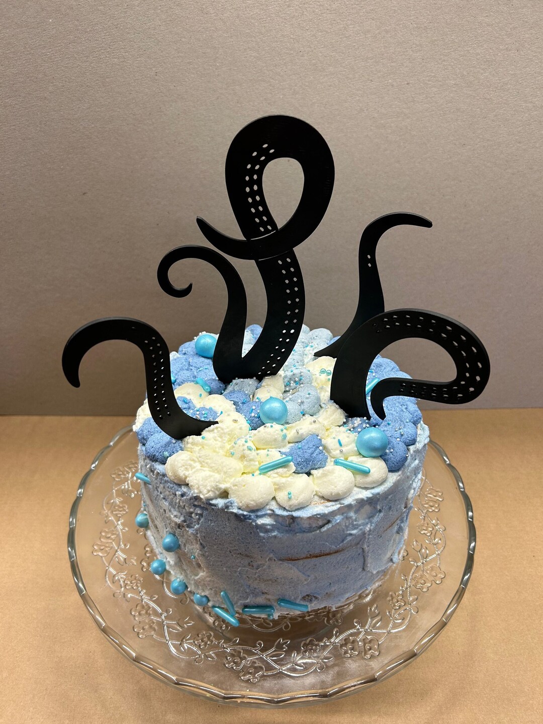 Octopus Tentacles Cake Topper Set, Pirate Party Cake Decor, Sea Life