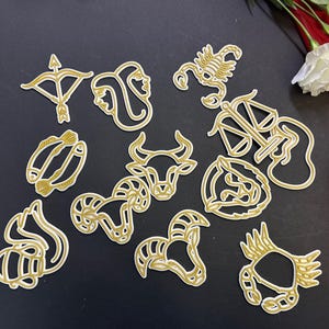 Zodiac Symbol Cake Charms – Choose Your Sign, 3D printed Cake Decoration