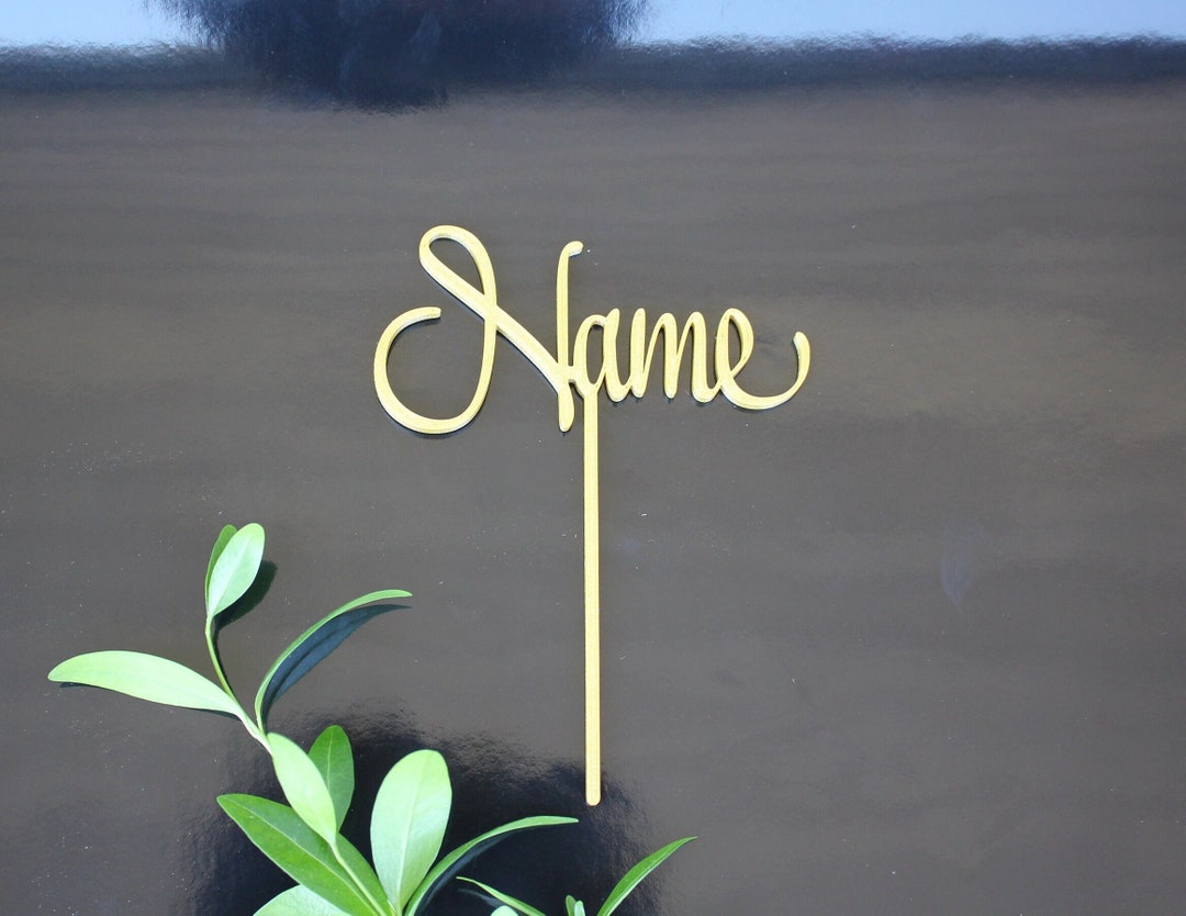 Name Cake Topper, Personalised Name Cake Topper, Birthday Cake Topper ...