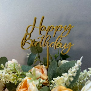 Geburtstag Tortendeko, Happy Birthday Cake Topper, Geburtstag Tortendeko, Personalisierter Cake Topper, Geburtstagskuchen Topper, 3D print