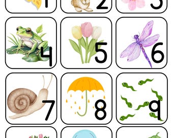 April Calendar Numbers | Printable Classroom Decor | Spring & Easter Theme