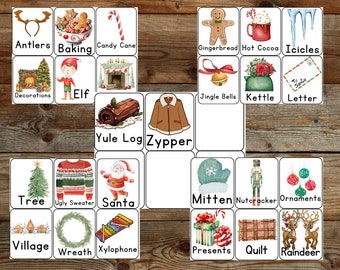 Christmas Toddler\PreK alphabet flash cards