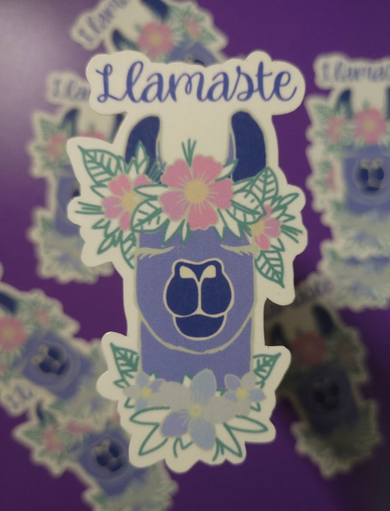Llama/ Llamaste Waterproof Sticker - Etsy