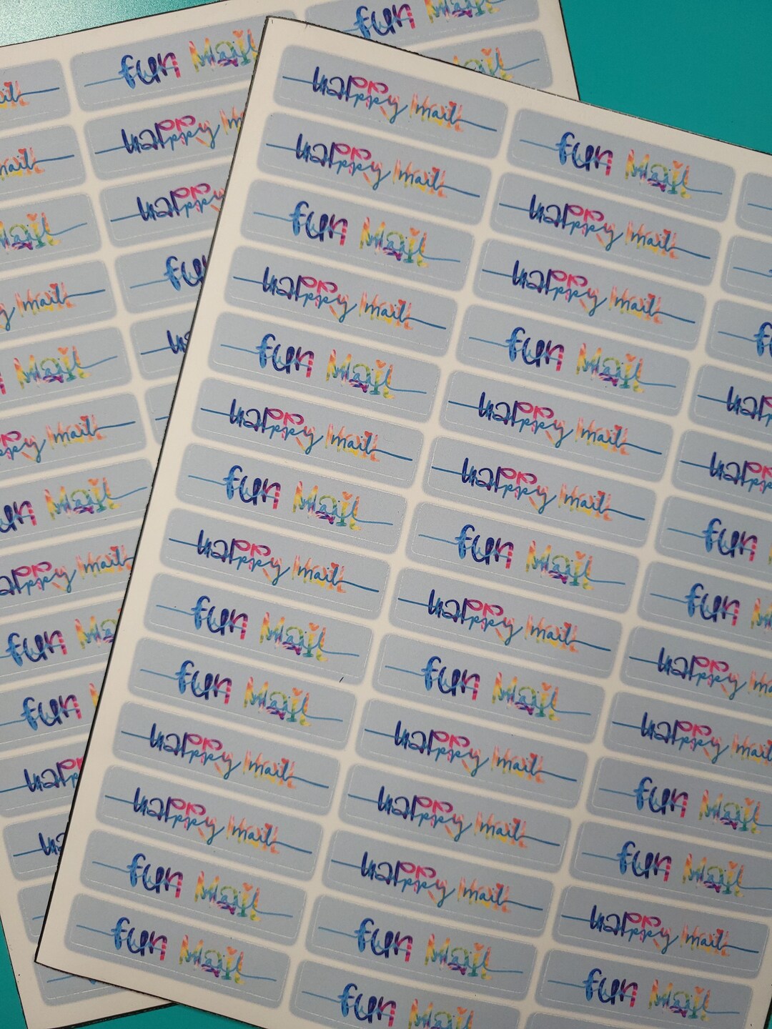 Happy/ Fun Mail Stickers Etsy