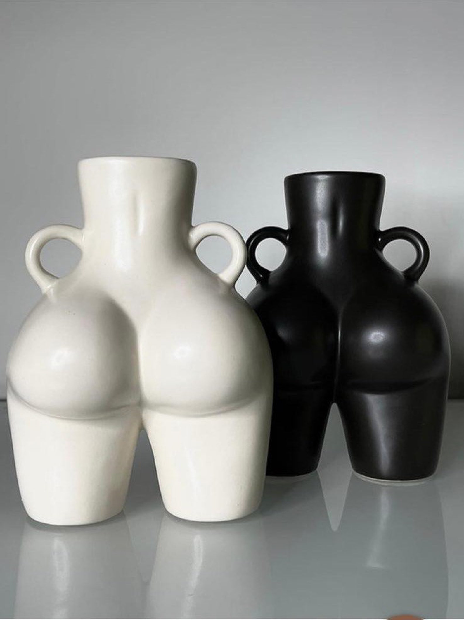 White ceramic Body Vase Cheeky Vase Love handle Vase Booty Etsy