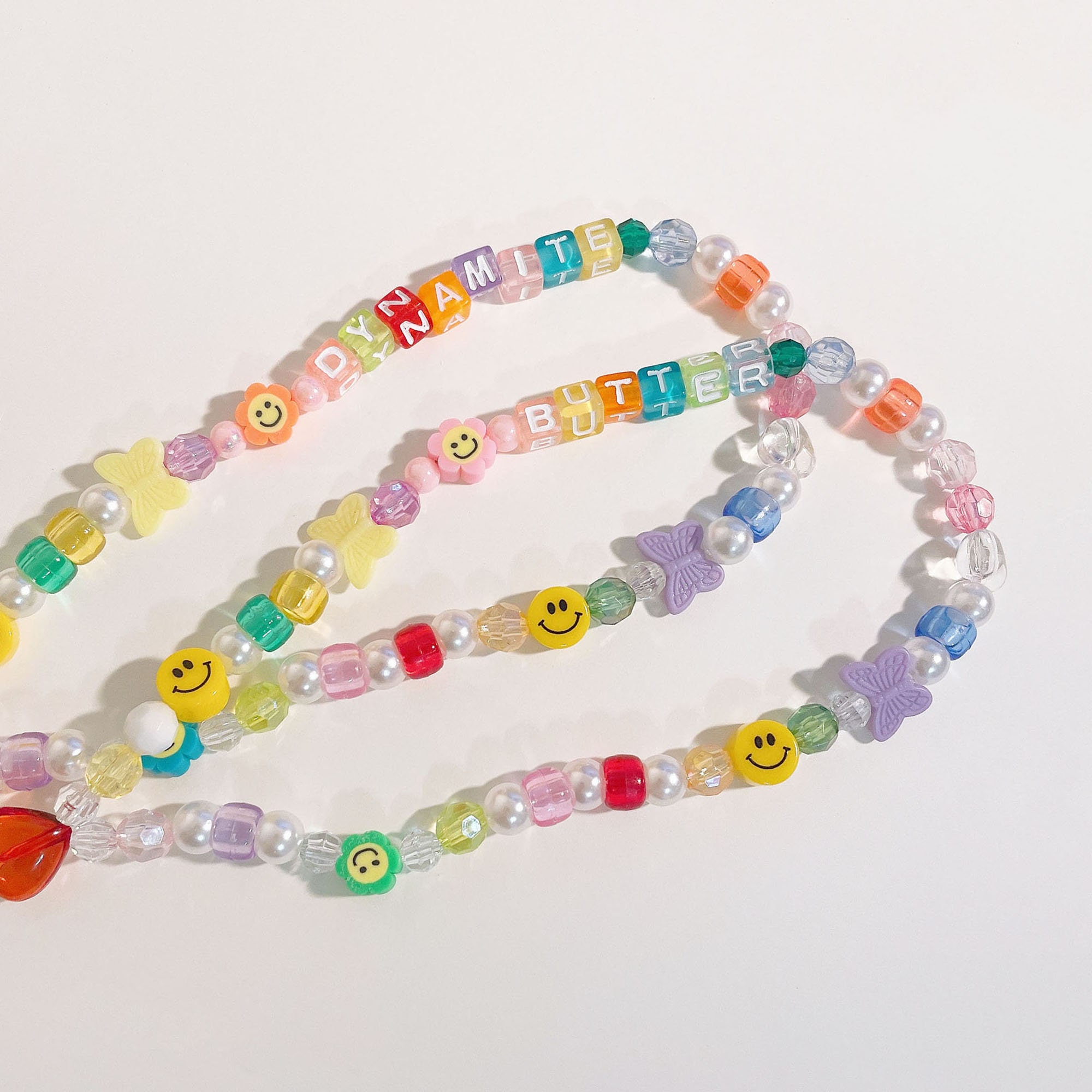 Smile Beaded Phone Charm / Phone Strap / Key Chain Etsy