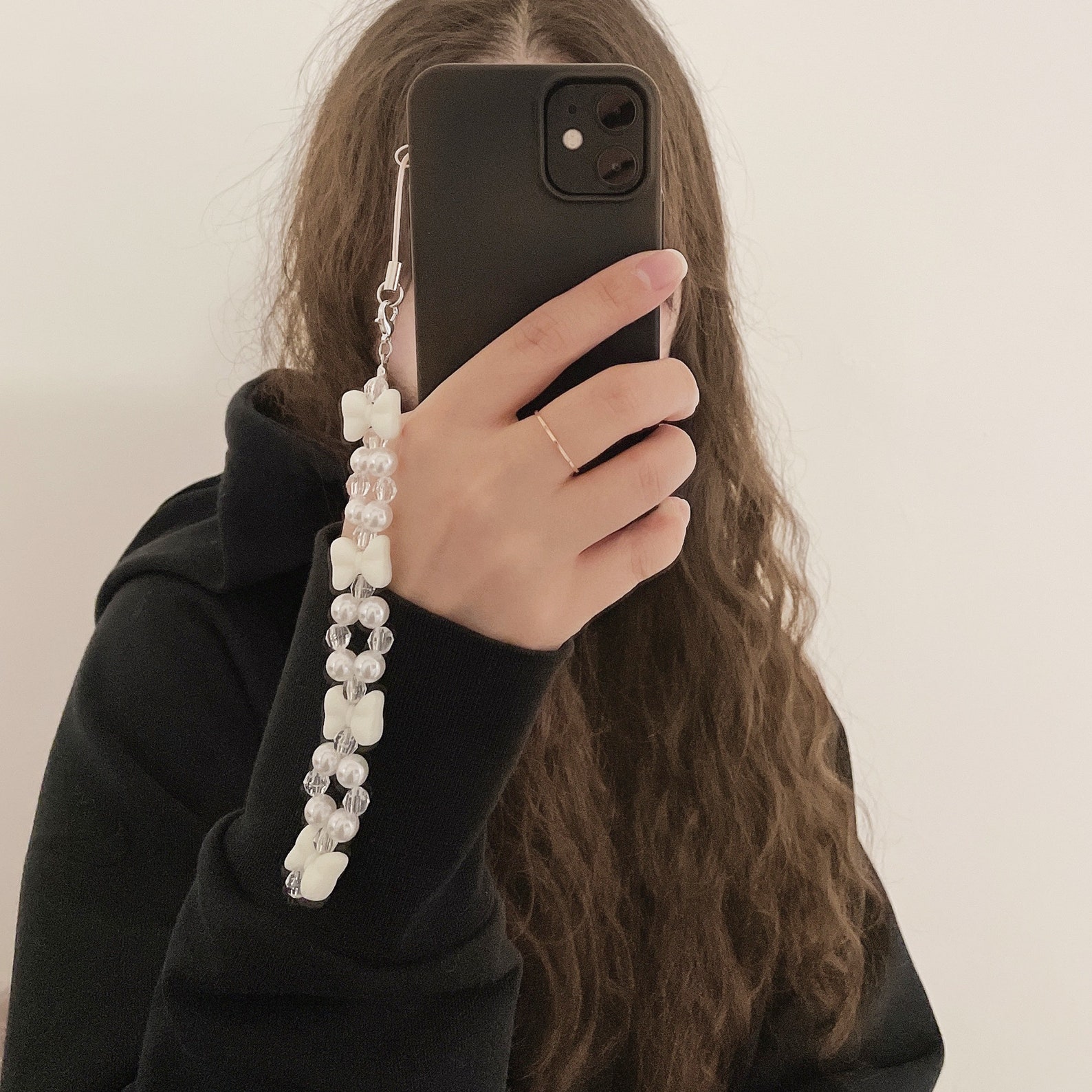 Cute Ribbon Beaded Phone Charm / Phone Strap / Key Chain Etsy