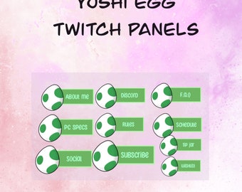 Yoshi egg twitch panels