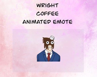 Phoenix wright coffee animated emote