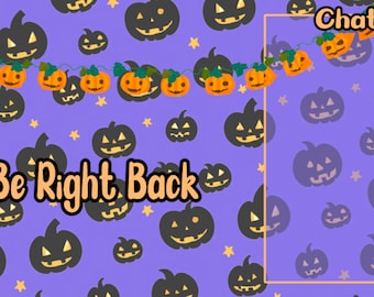 halloween twitch banner set