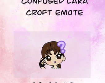 Confused Lara Croft emote