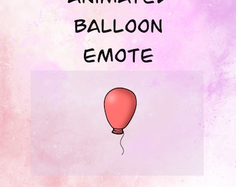 Animated balloon emote