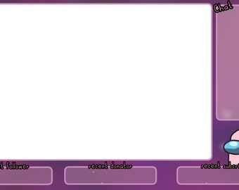 among us galaxy twitch overlay