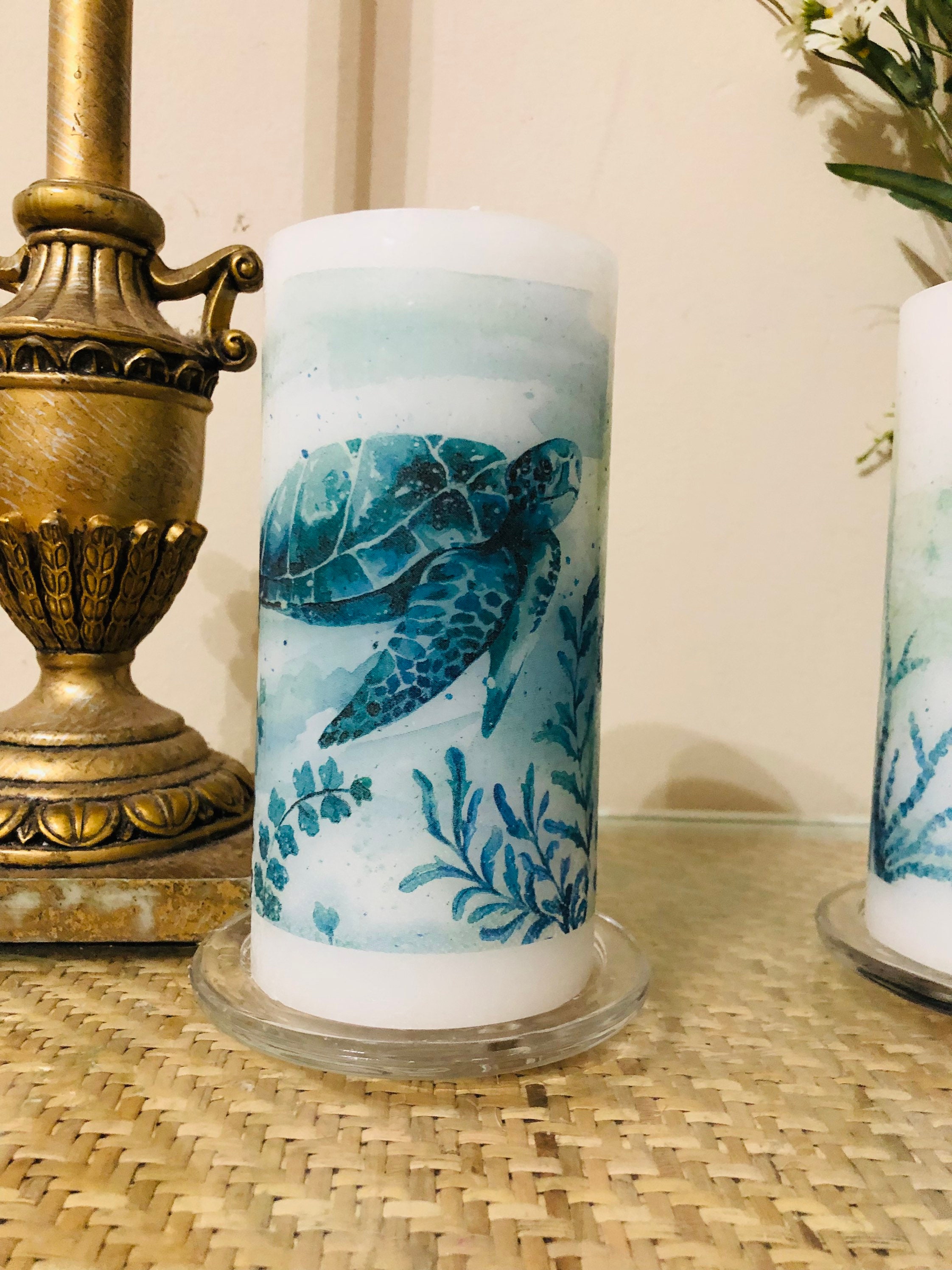 6 Inch Tall Sea Horse and Sea Turtle Pillar Candle With Sugar - Etsy 6 Inch Tall Sea Horse and Sea Turtle Pillar Candle With Sugar - Etsy
