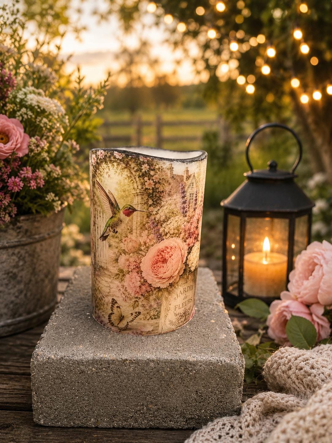 Vintage Flickering Candles - Etsy