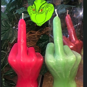Ba humbug middle finger candle Free shipping