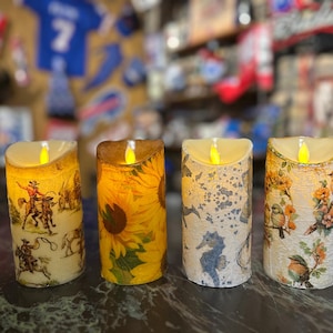 6 inch tall textured pillar flameless candles with on/off switch -see description- indoor/outdoor batteries included  free Shipping