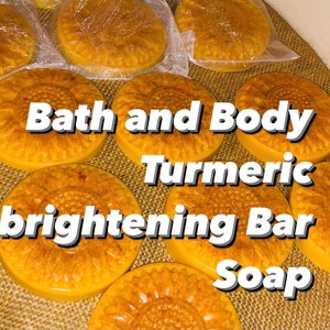 2 pack Bath and Body Turmeric brightening bar soap free Shipping