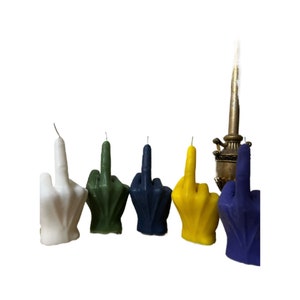 7 inch tall Middle finger candles fast free Shipping