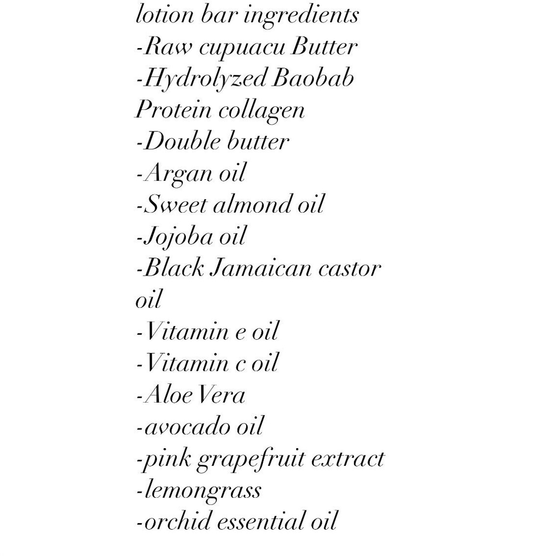 All New Antiaging Argan Oil Hair and Body Lotion Bars With Vitamin C