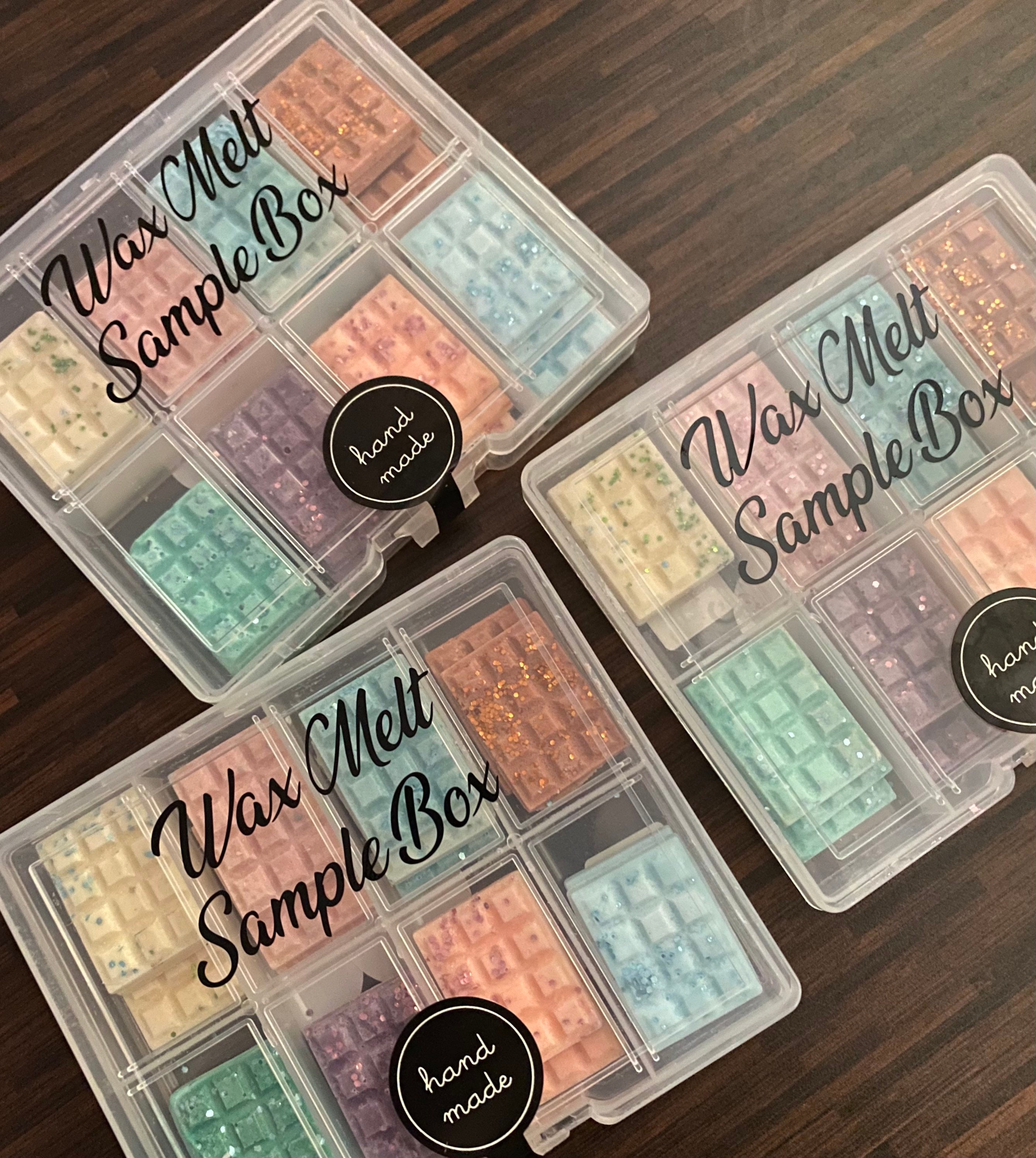 Wax melt sample boxes Etsy