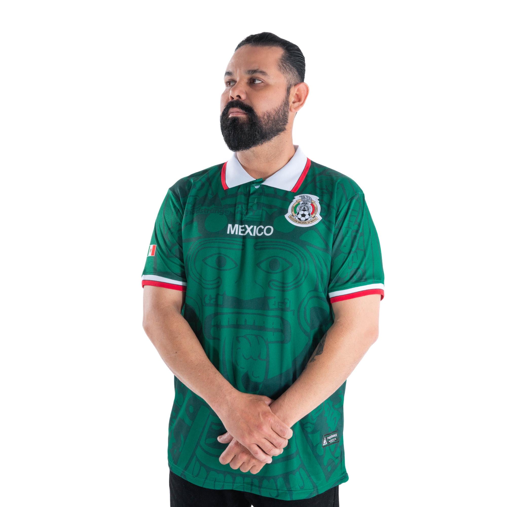 Madstrange Mexico Soccer Jersey 1998 (green) Calendario Azteca - Etsy