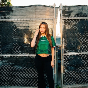 Green MadStrange Mexico Soccer Jersey 1998 Calendario Azteca Crop image 7