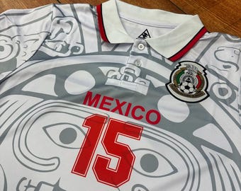 Hernandez #15 Madstrange Mexico Soccer Jersey 1998 (white