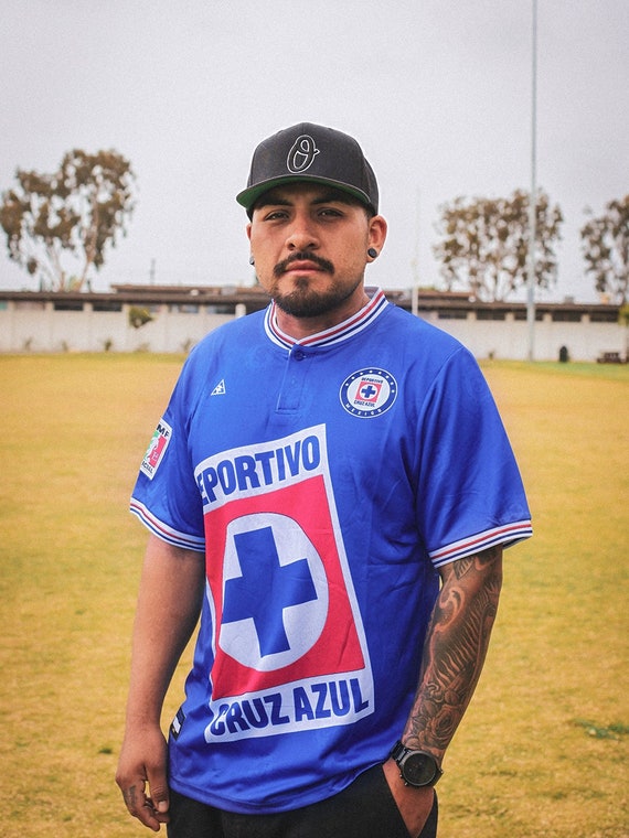 Cruz Azul 1997 Champions Soccer Jersey by Madstrange Home (blue