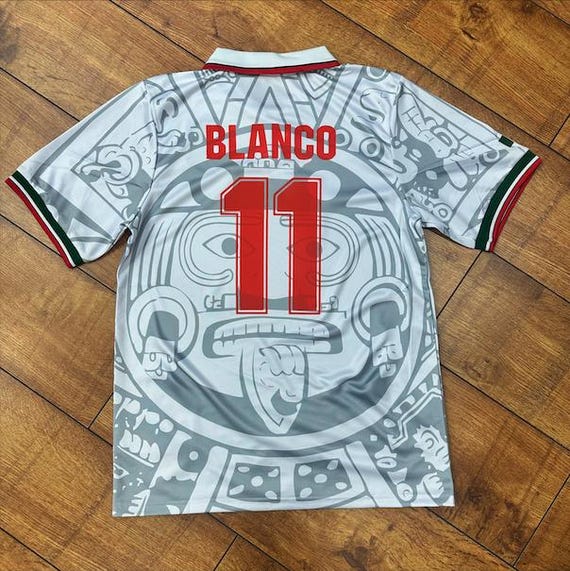Blanco #11 Madstrange Mexico Soccer Jersey 1998 (white