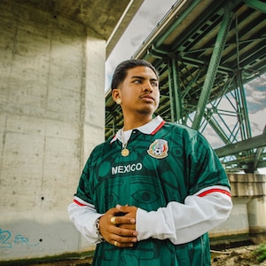 MadStrange Mexico Soccer Jersey 1998 (Green) Calendario Azteca