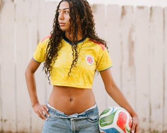 Colombia Soccer Women's Crop Top