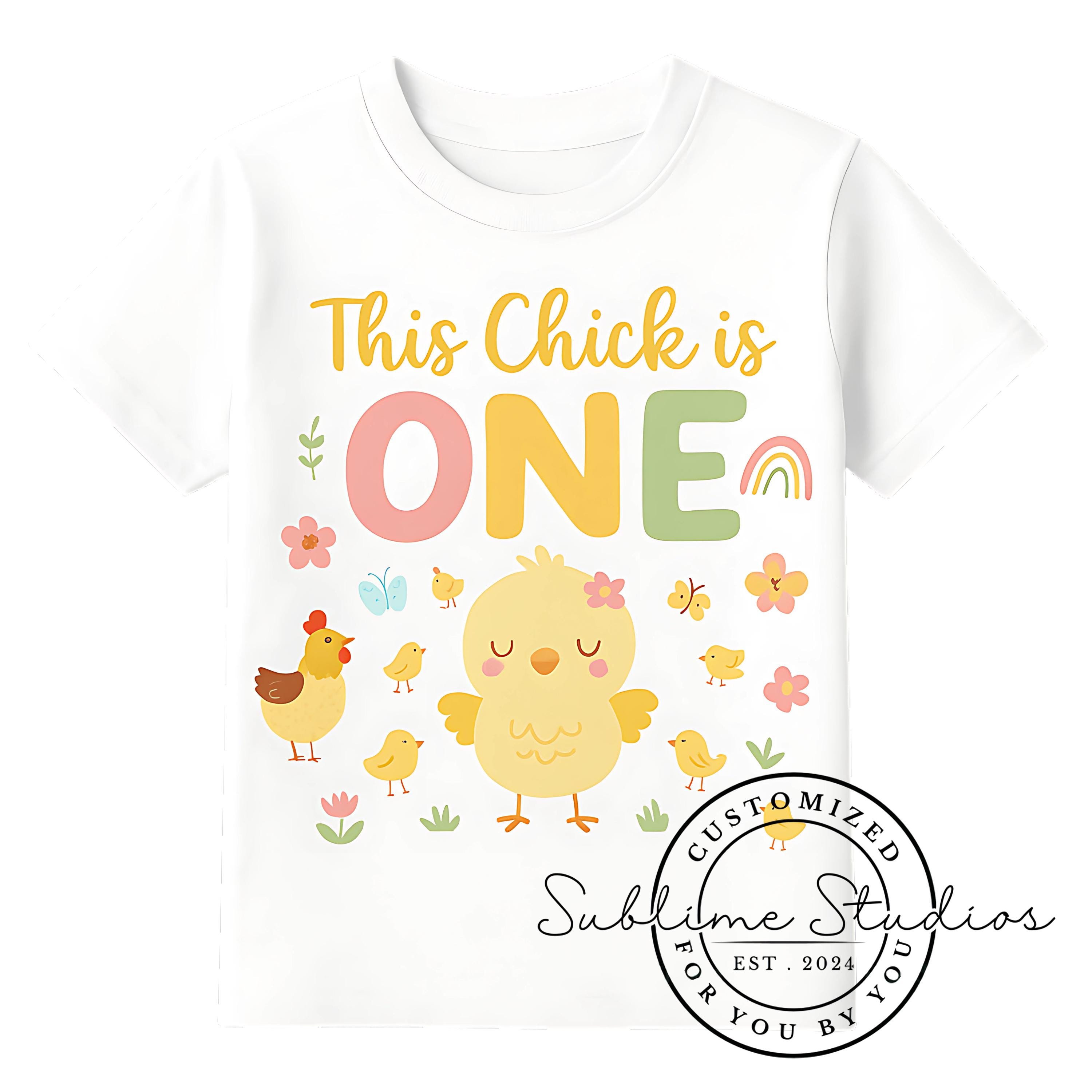 Chick is One Birthday Pattern: Chicken PNG File (digital Download) - Etsy