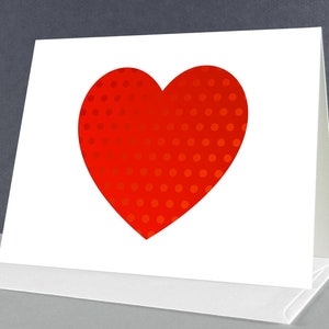 Kaart liefde en romantiek, voor genegenheid, abstracte kaart, moderne kaart voor liefde, stippen, kaart voor alle gelegenheden, vriendschapskaart, kaart voor geliefden