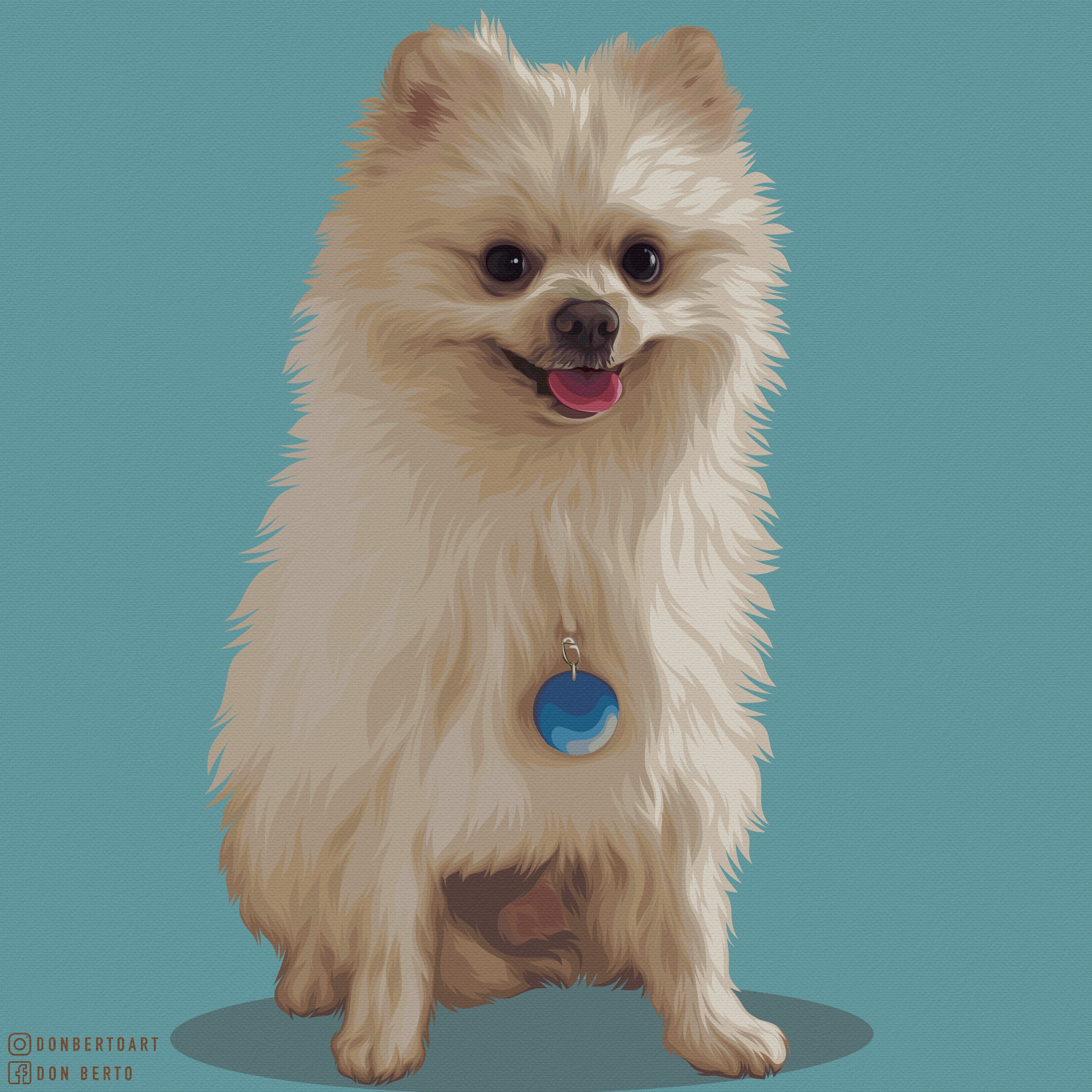 Turn your pet photo into digital cartoon. Etsy