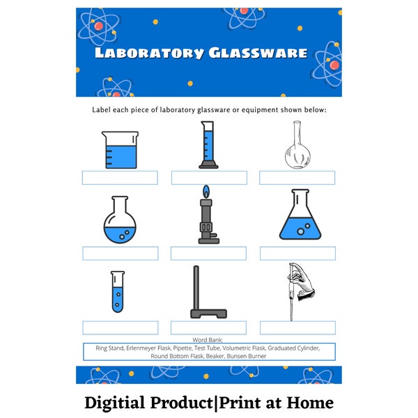 Chemistry Laboratory Glassware and Equipment Quiz | Basic Lab Glassware for Students |