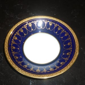 Royal Worcester China Made in England IMPERIAL kobaltblauw goud ingelegde kom Prachtig