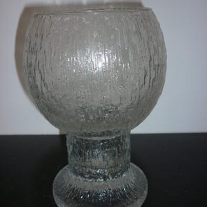 iittala KEKKERIT Large Glass Vase designed by Timo Sarpaneva Made in Finland Mid Century Scandi