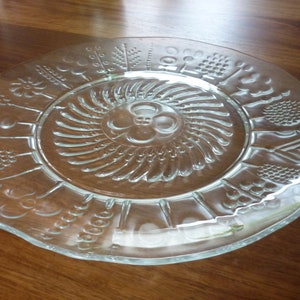 Nuutajärvi Notsjö iittala Arabia Finland Large Flora Glass Platter Vintage Scandi Oiva Toikka Made in Finland