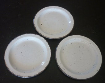 Midwinter Stonehenge CREATION Plain Vintage Retro Three 3 Small 18cm Side Plates