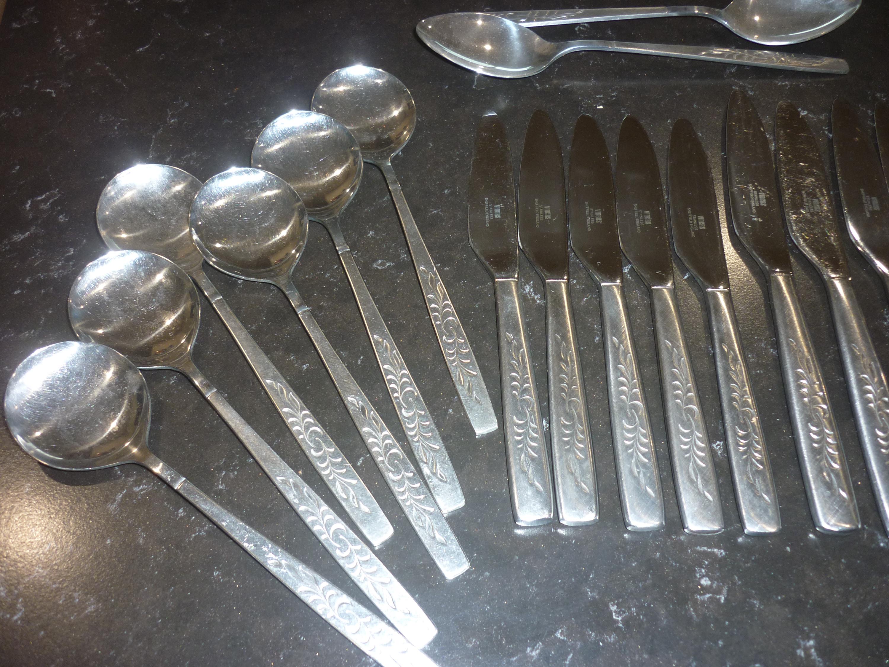 ヴァイナーVINERS英国イギリスアンティークシルバー3点セット銀食器