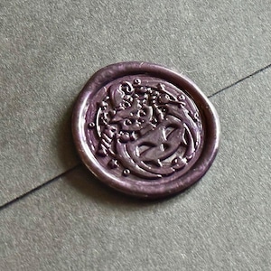 Halloween wax seal, envelope wax seal, cat and pumpkin, jack o&#39; lantern wax seal, Halloween theme - black wax seal