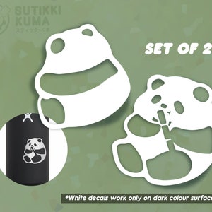 Panda decal | cute panda decal | panda lover | car sticker | bumper sticker | laptop sticker | waterproof weatherproof sticker decal