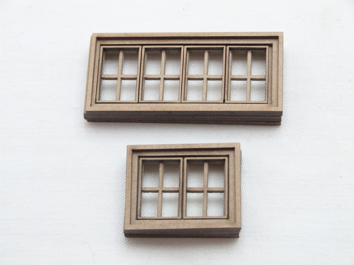 Miniature Model Multipart 3D Laser Cut Windows Etsy