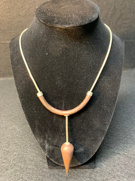 Vintage Copper and Silver Necklace