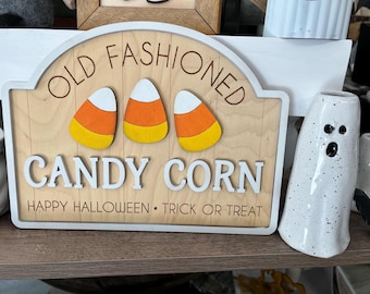 Candy corn sign, Halloween sign, fall decor, Halloween decor, home decor