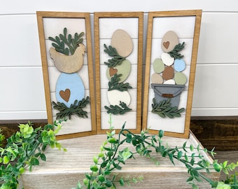 Chicken egg signs, chicken coop, eggs for sale, kitchen decor, farmhouse decor